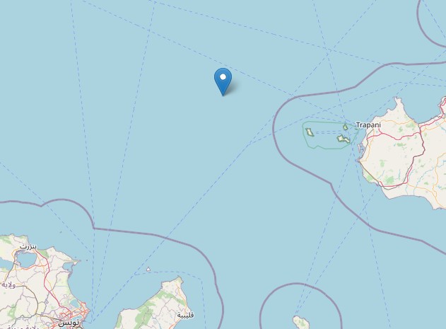 Terremoto al largo delle isole Egadi di magnitudo 4.7