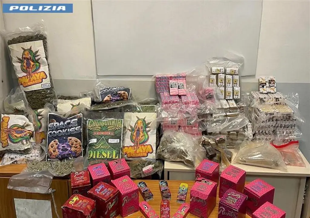 Emporio della droga in casa a Roma, sequestrati 40 Kg stupefacenti e 50 mila euro
